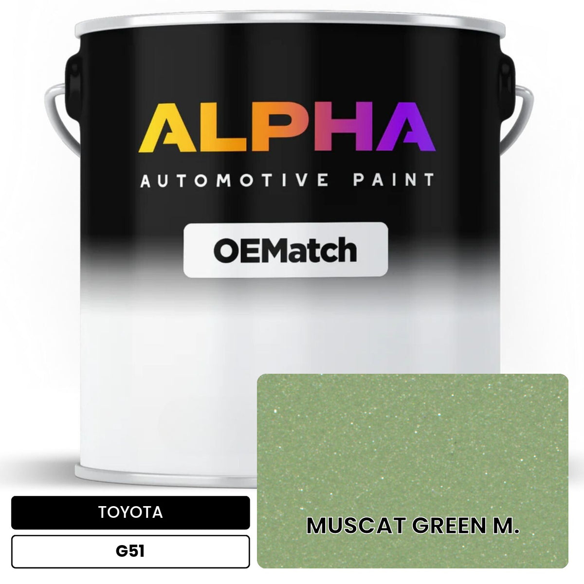 TOYOTA MUSCAT GREEN M. G51 OEMatch Basecoat