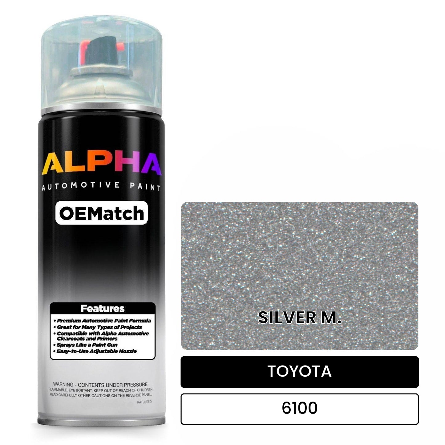 TOYOTA SILVER M. 6100 OEMatch Spraycan