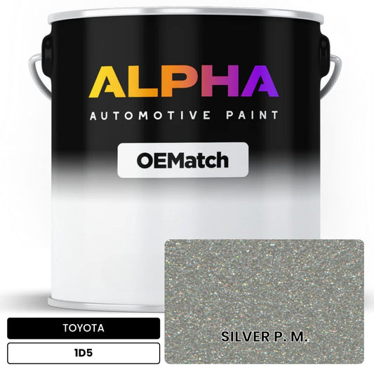 TOYOTA SILVER P. M. 1D5 OEMatch Basecoat