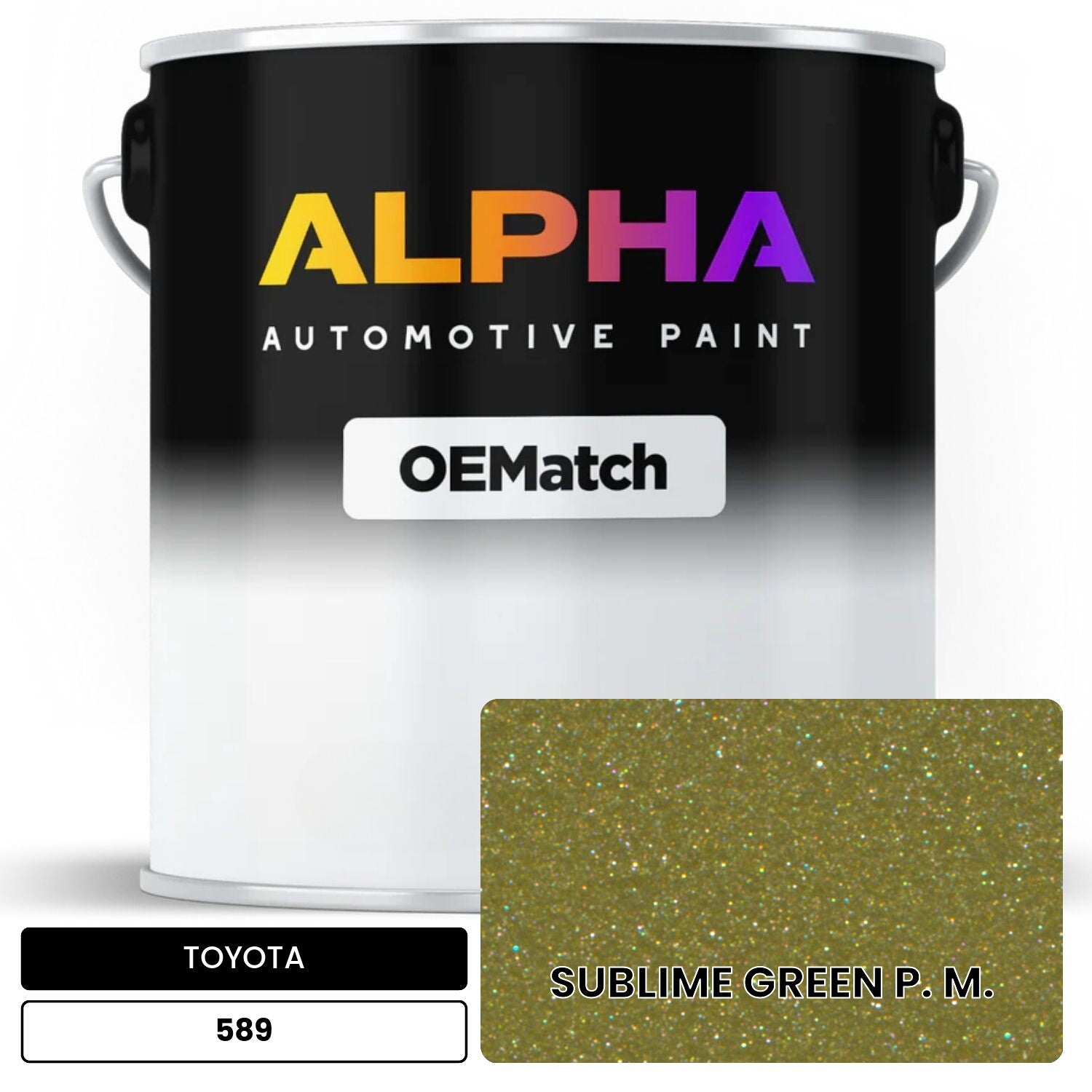 TOYOTA SUBLIME GREEN P. M. 589 OEMatch Basecoat