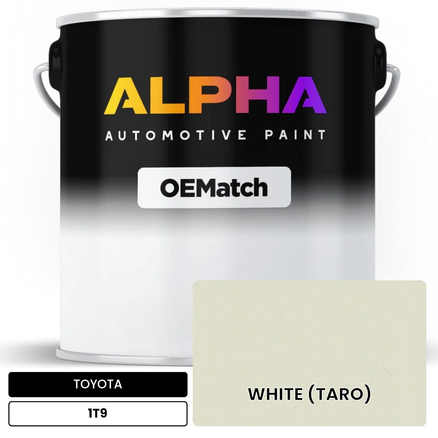 TOYOTA WHITE (TARO) 1T9 OEMatch Basecoat