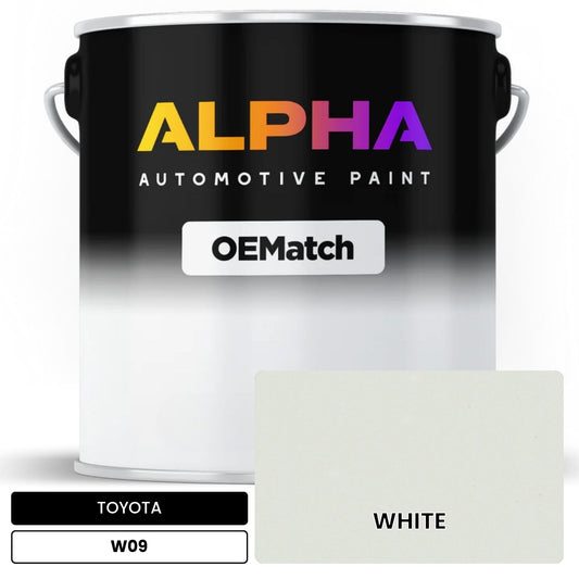 TOYOTA WHITE W09 OEMatch Basecoat