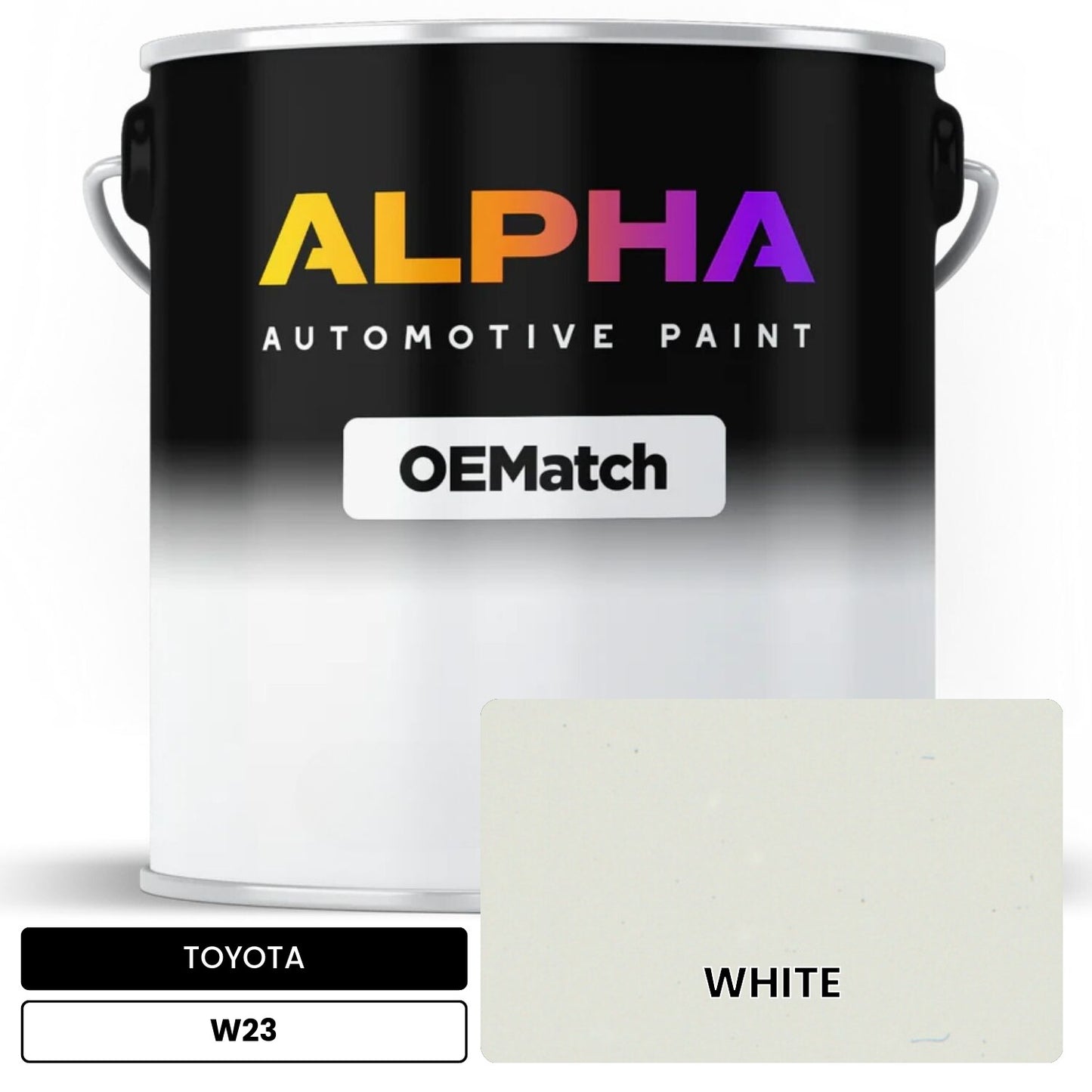 TOYOTA WHITE W23 OEMatch Basecoat