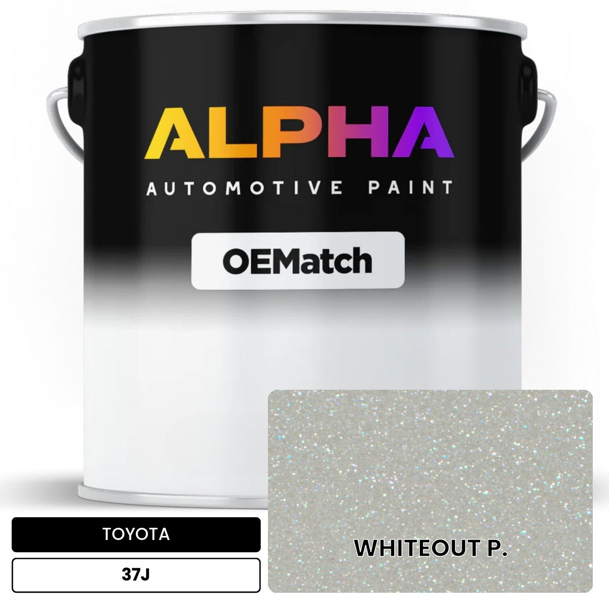 TOYOTA WHITEOUT P. 37J OEMatch Basecoat