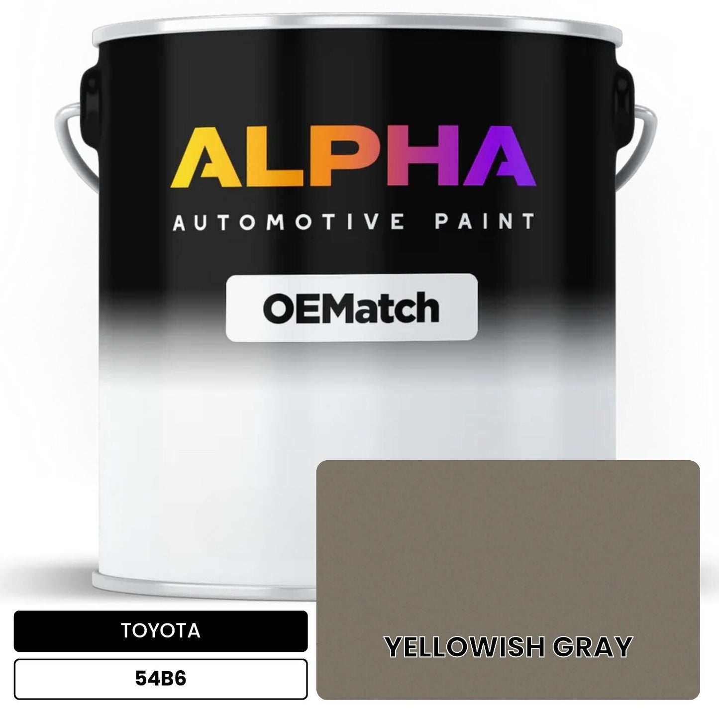 TOYOTA YELLOWISH GRAY 54B6 OEMatch Basecoat