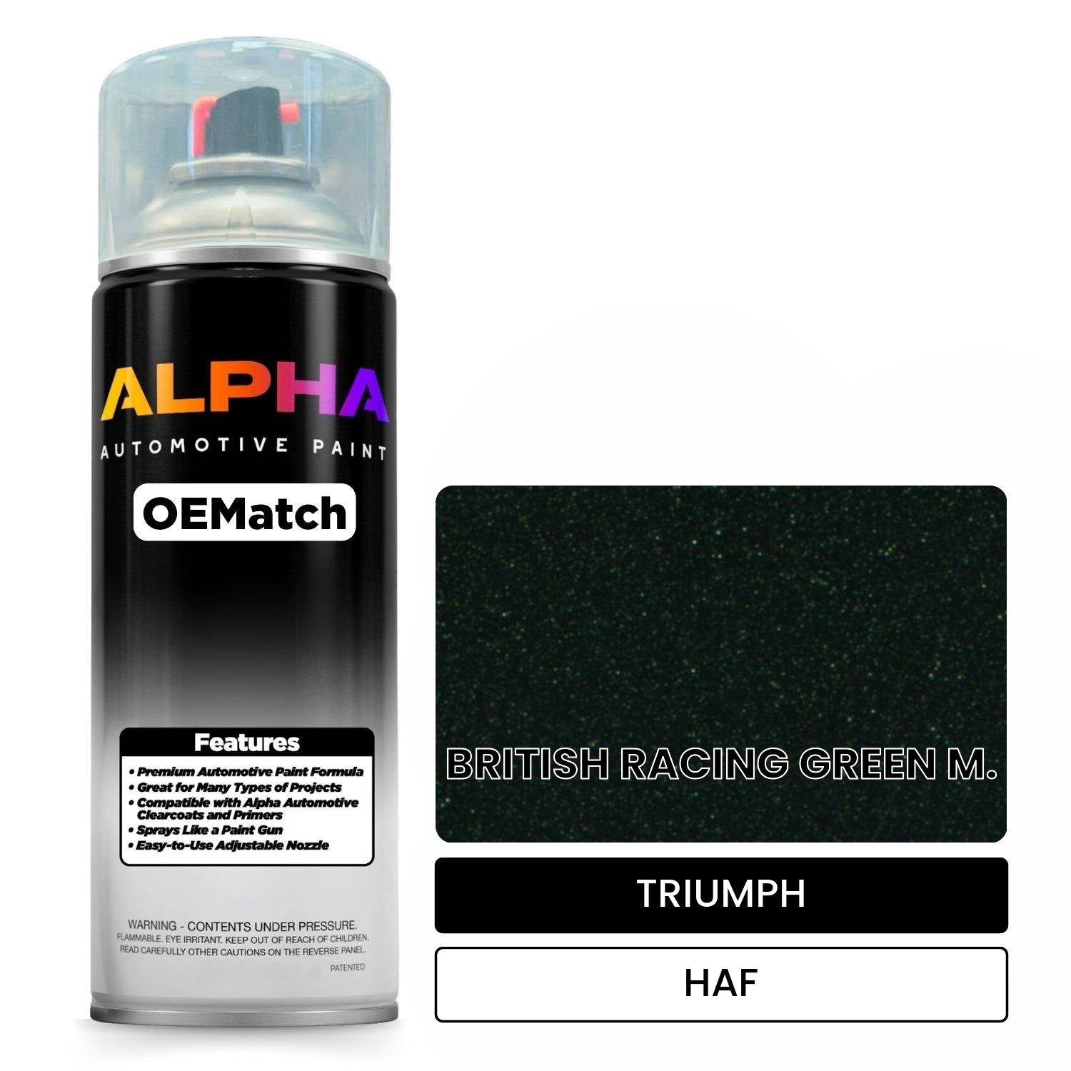 TRIUMPH BRITISH RACING GREEN M. HAF OEMatch Spraycan