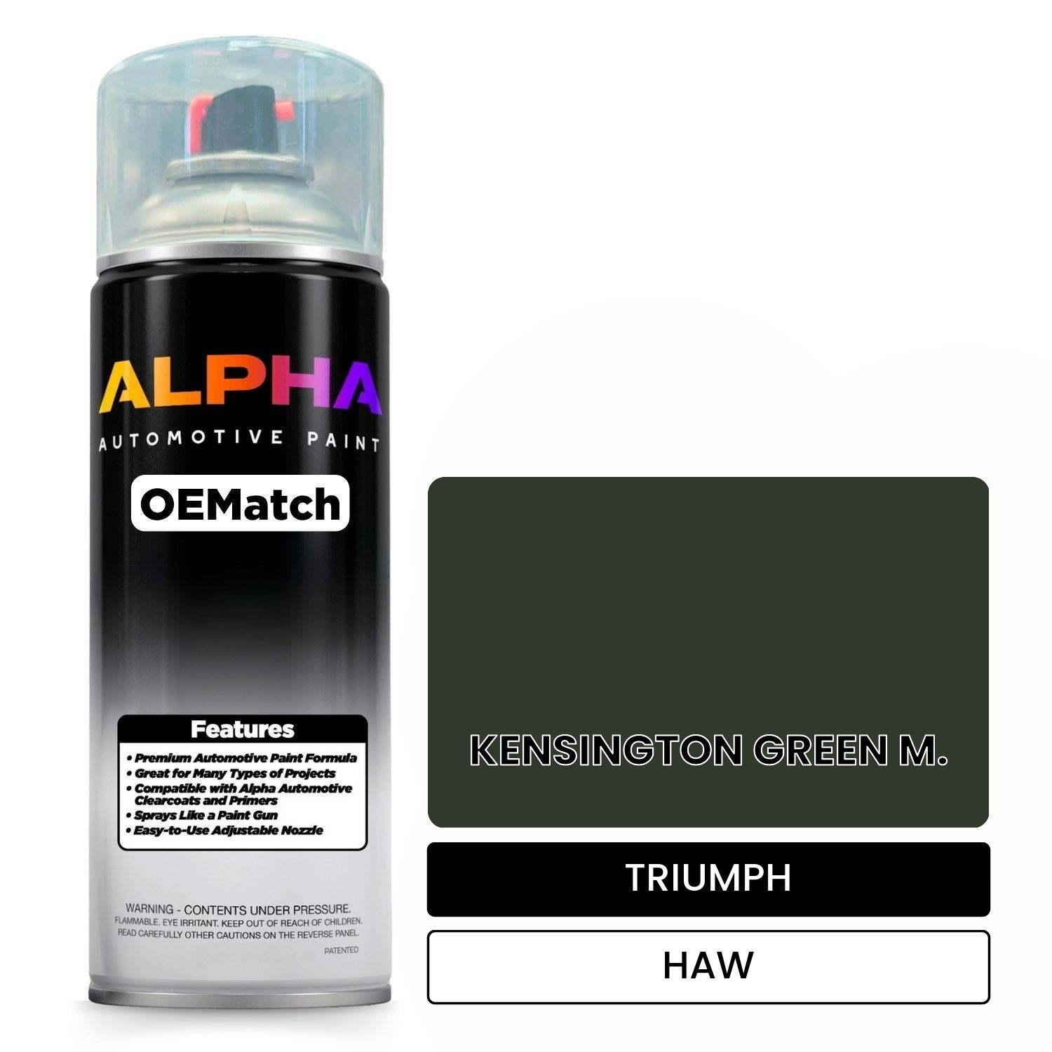 TRIUMPH KENSINGTON GREEN M. HAW OEMatch Spraycan
