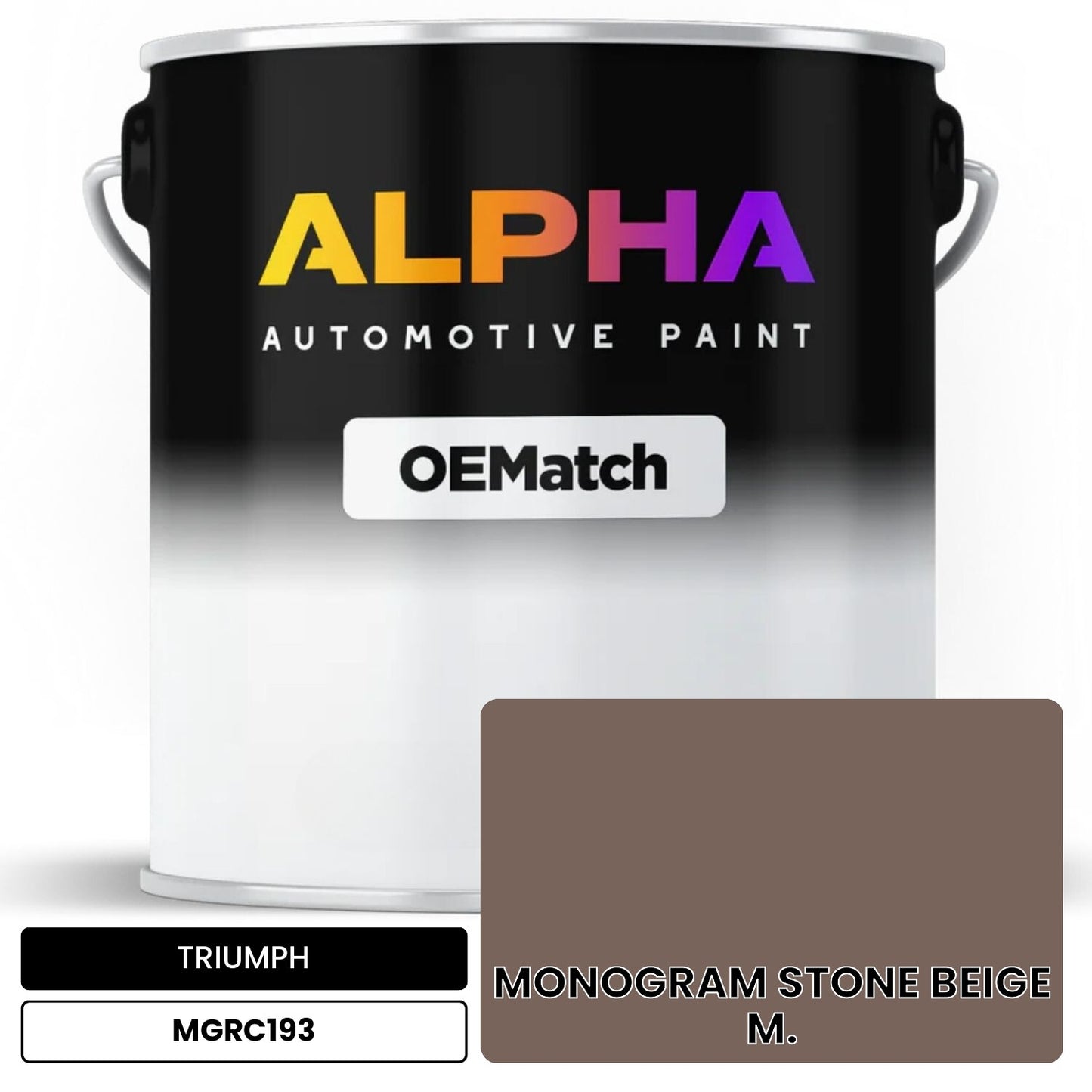 TRIUMPH MONOGRAM STONE BEIGE M. MGRC193 OEMatch Basecoat