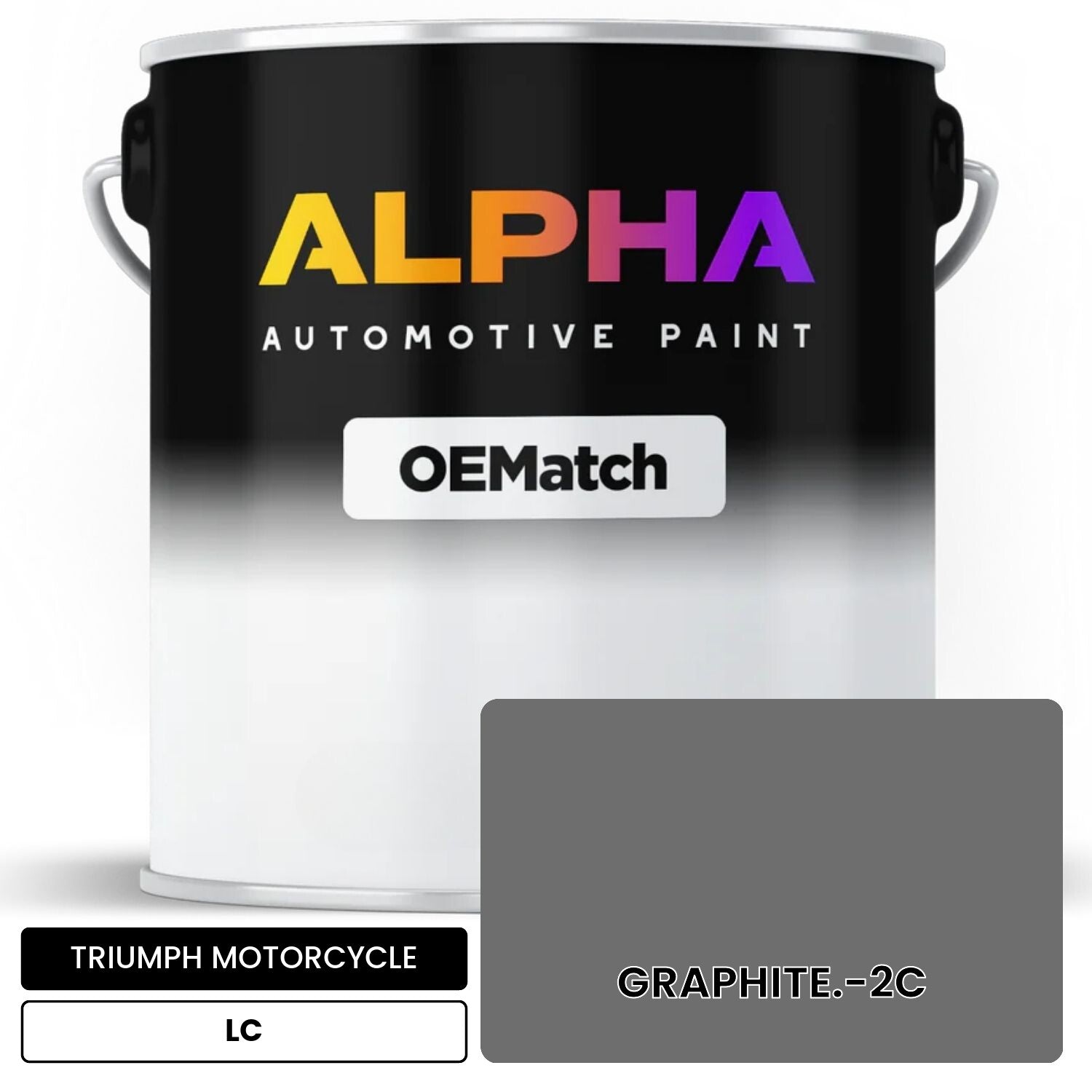 TRIUMPH MOTORCYCLE GRAPHITE.-2C LC OEMatch Basecoat
