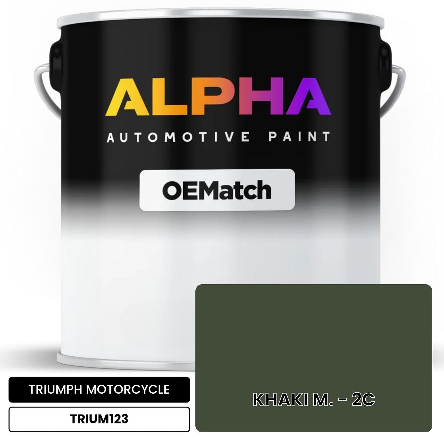 TRIUMPH MOTORCYCLE KHAKI M. - 2C TRIUM123 OEMatch Basecoat