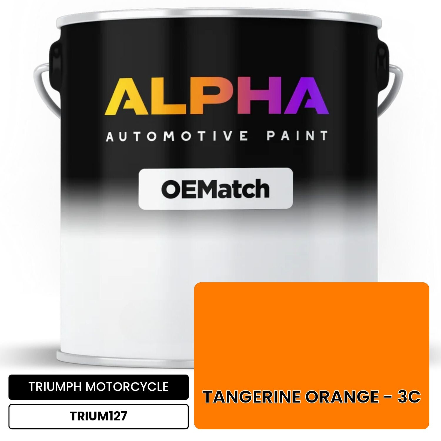 TRIUMPH MOTORCYCLE TANGERINE ORANGE - 3C TRIUM127 OEMatch Basecoat