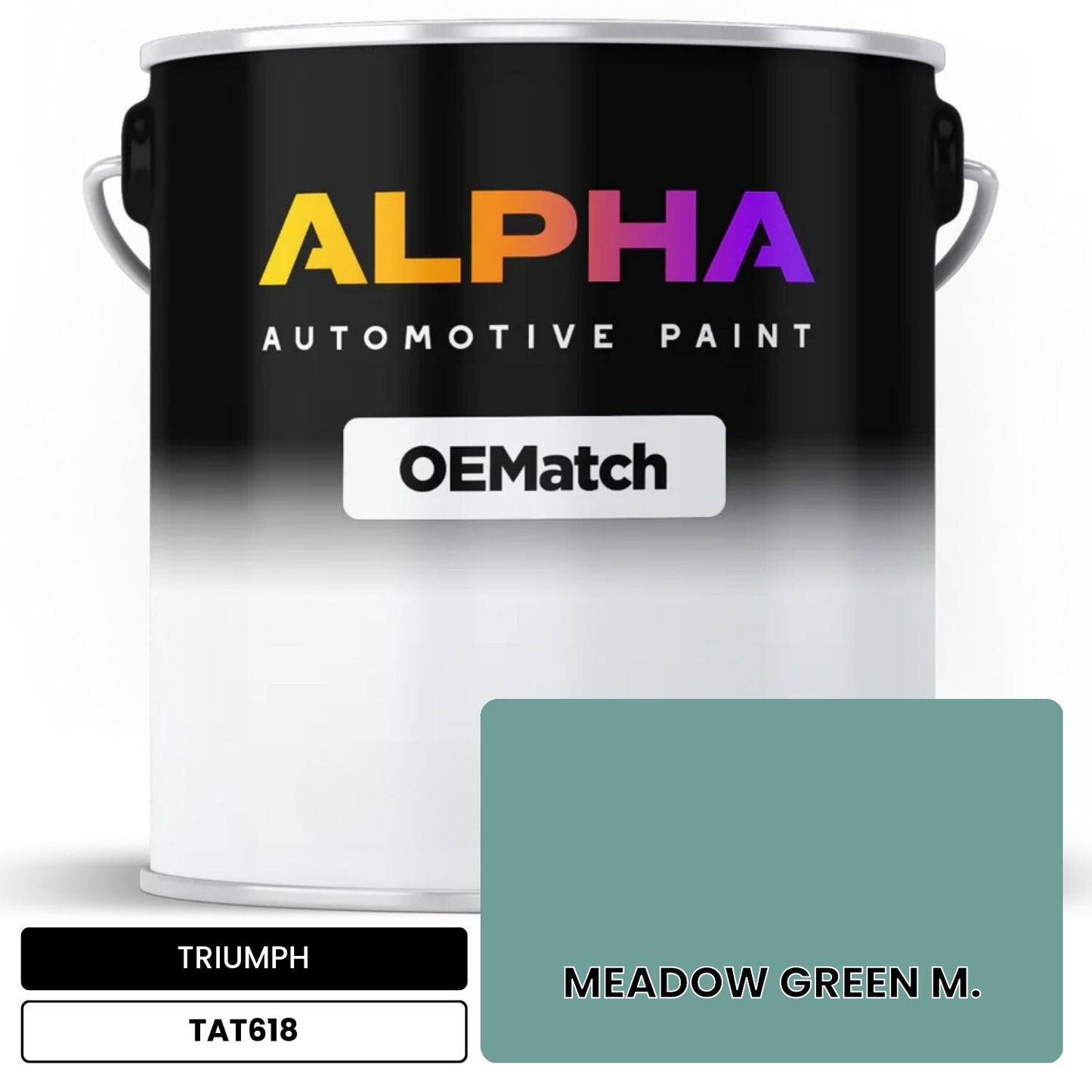 TRIUMPH MEADOW GREEN M. TAT618 OEMatch Basecoat