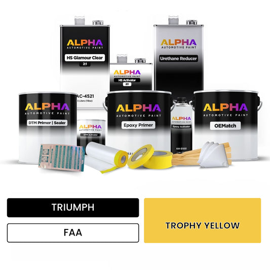 TRIUMPH TROPHY YELLOW FAA OEMatch Vehicle Paint Kit