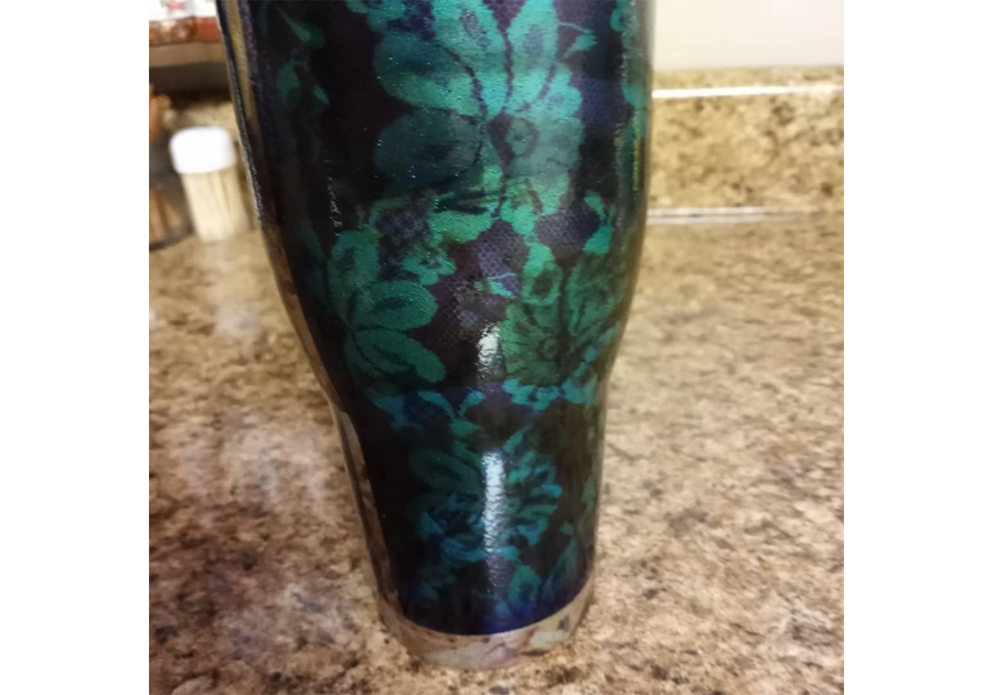 Custom tumblers in Solid + Diamond Pearls