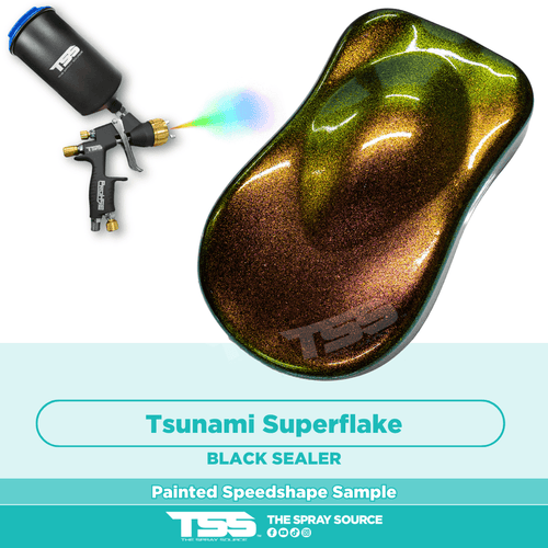 Tsunami Superflake Painted Sample (Black Ground Coat)