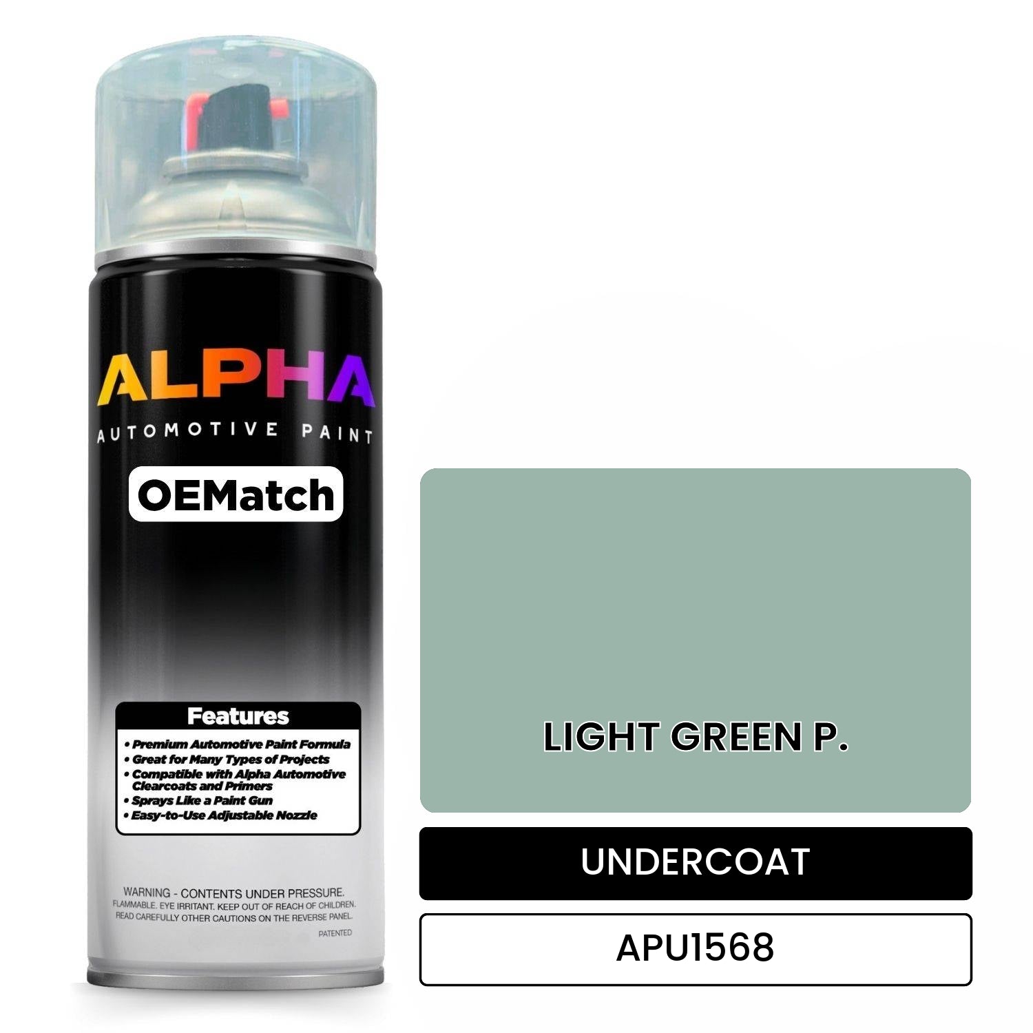 UNDERCOAT LIGHT GREEN P. APU1568 OEMatch Spraycan