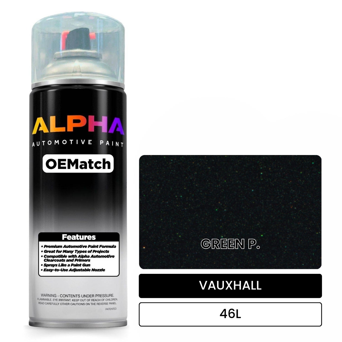VAUXHALL GREEN P. 46L OEMatch Spraycan