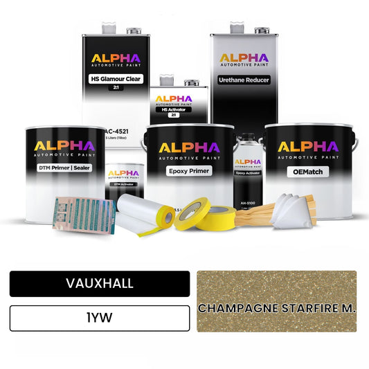 VAUXHALL CHAMPAGNE STARFIRE M. 1YW OEMatch Vehicle Paint Kit
