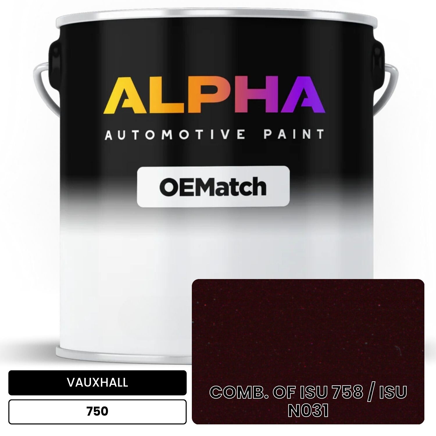 VAUXHALL COMB. OF ISU 758 / ISU N031 750 OEMatch Basecoat