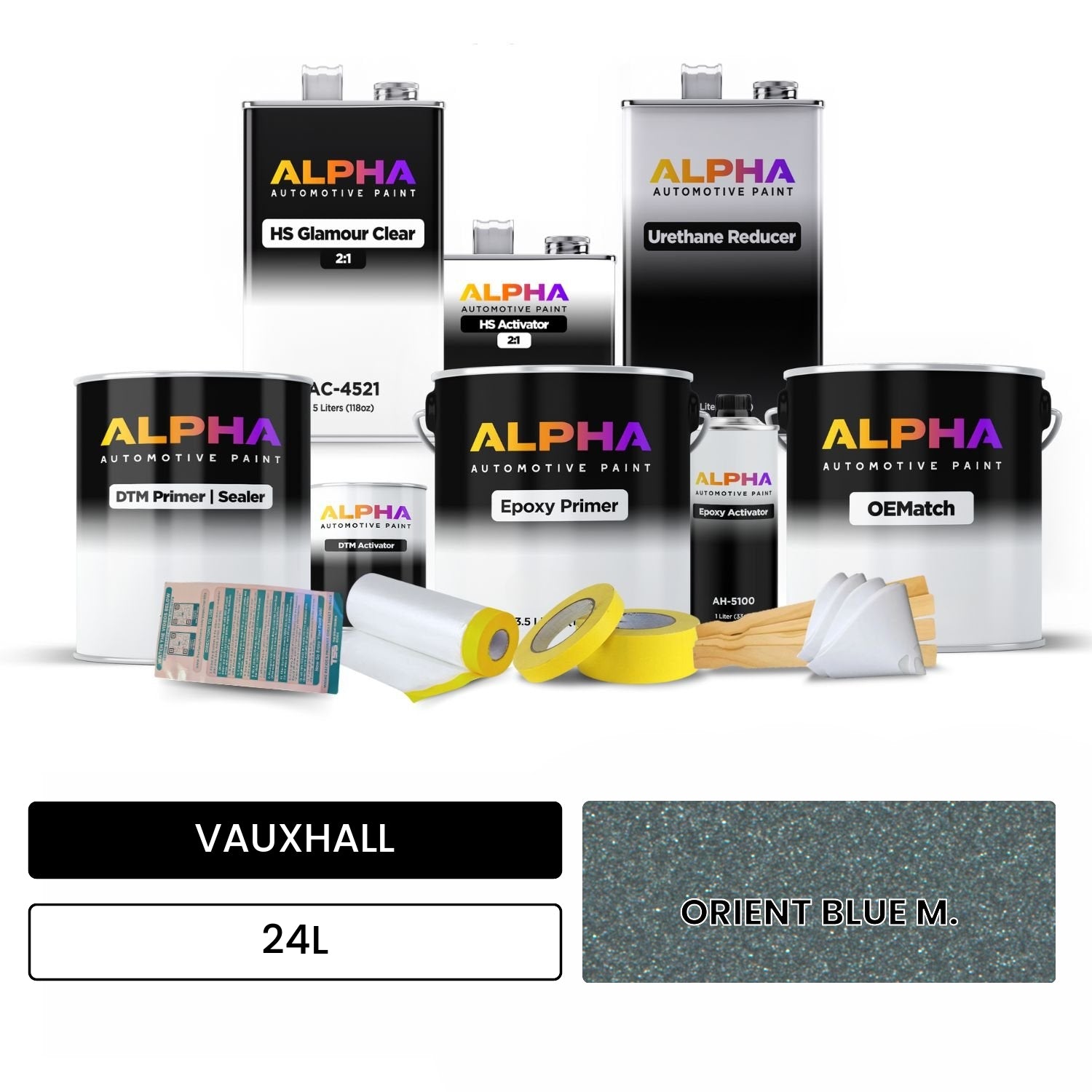 VAUXHALL ORIENT BLUE M. 24L OEMatch Vehicle Paint Kit