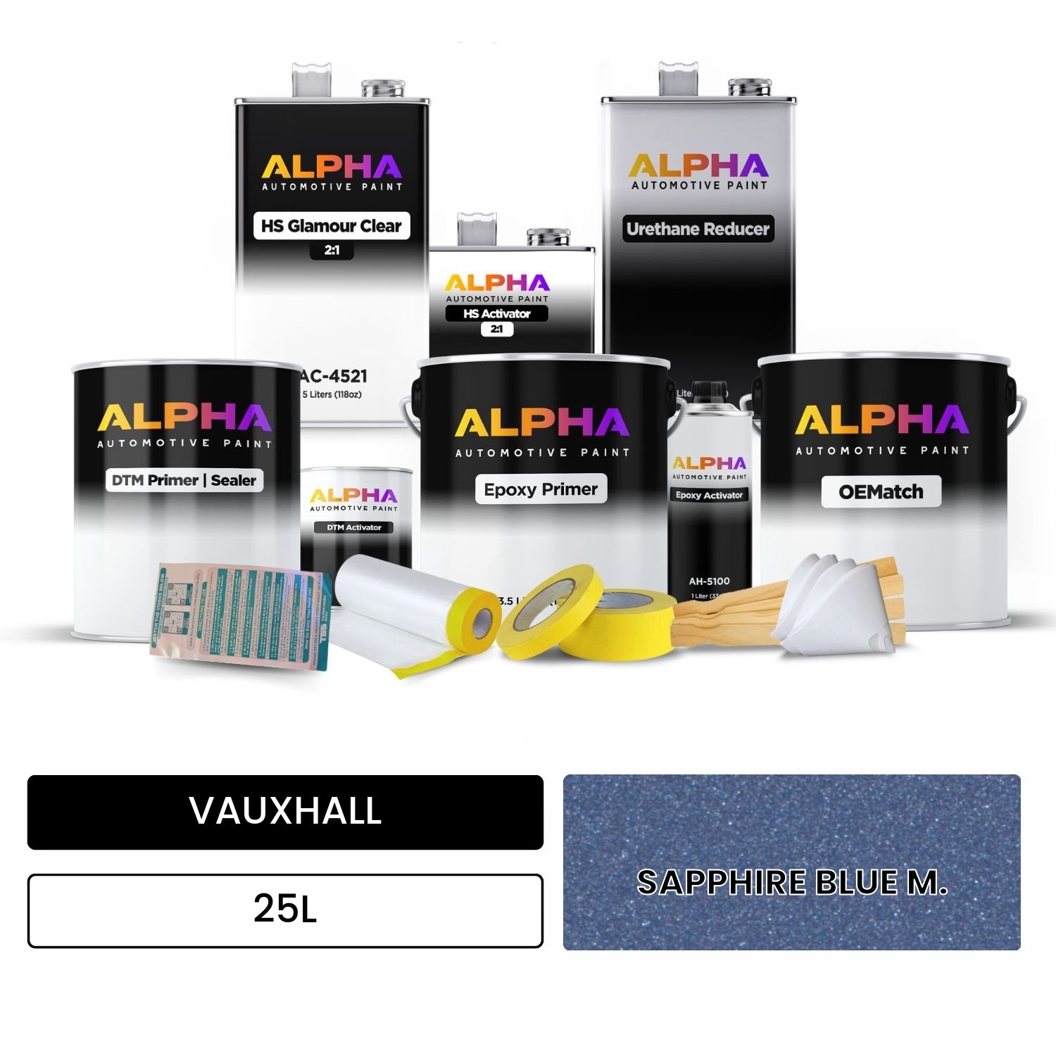 VAUXHALL SAPPHIRE BLUE M. 25L OEMatch Vehicle Paint Kit
