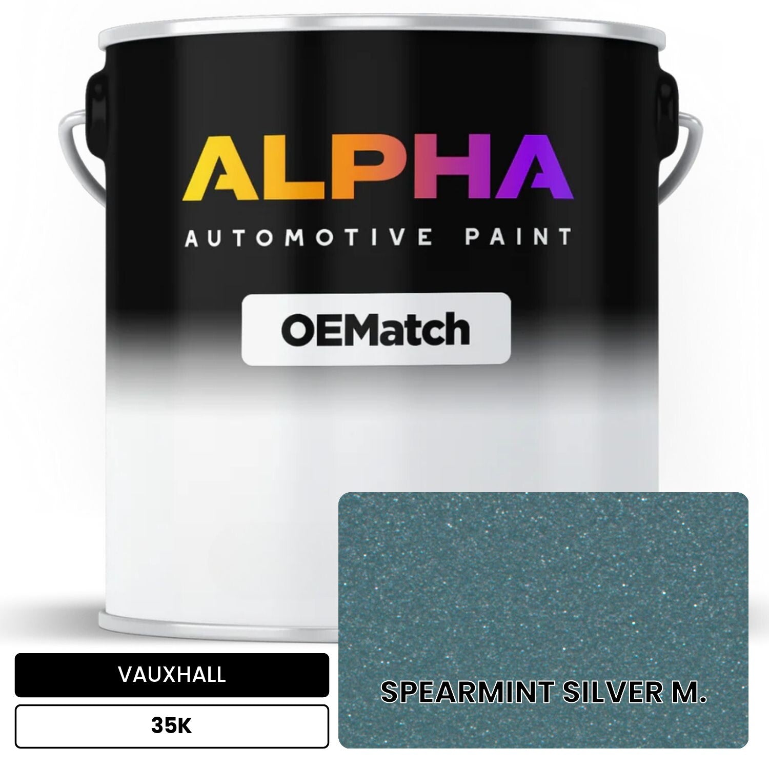 VAUXHALL SPEARMINT SILVER M. 35K OEMatch Basecoat