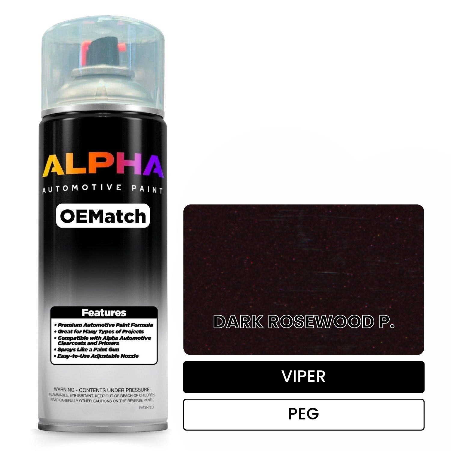 VIPER DARK ROSEWOOD P. PEG OEMatch Spraycan