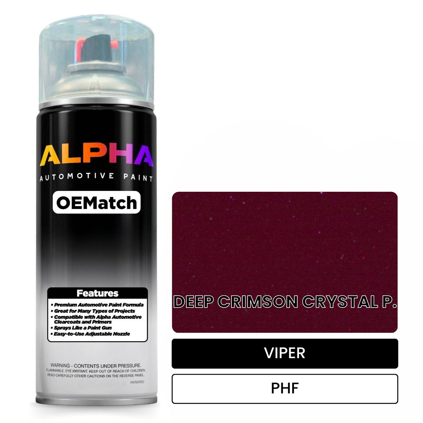 VIPER DEEP CRIMSON CRYSTAL P. PHF OEMatch Spraycan