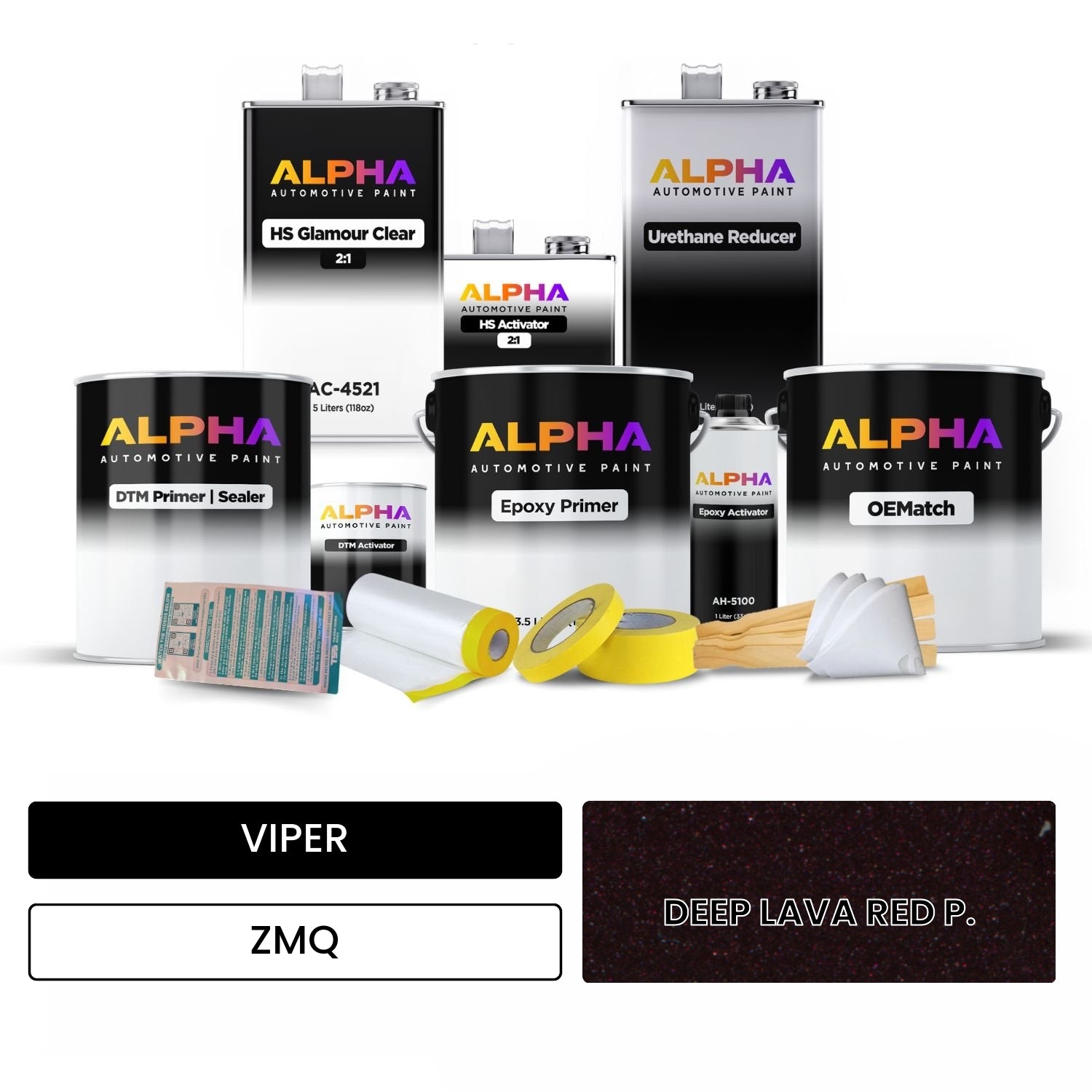 VIPER DEEP LAVA RED P. ZMQ OEMatch Vehicle Paint Kit