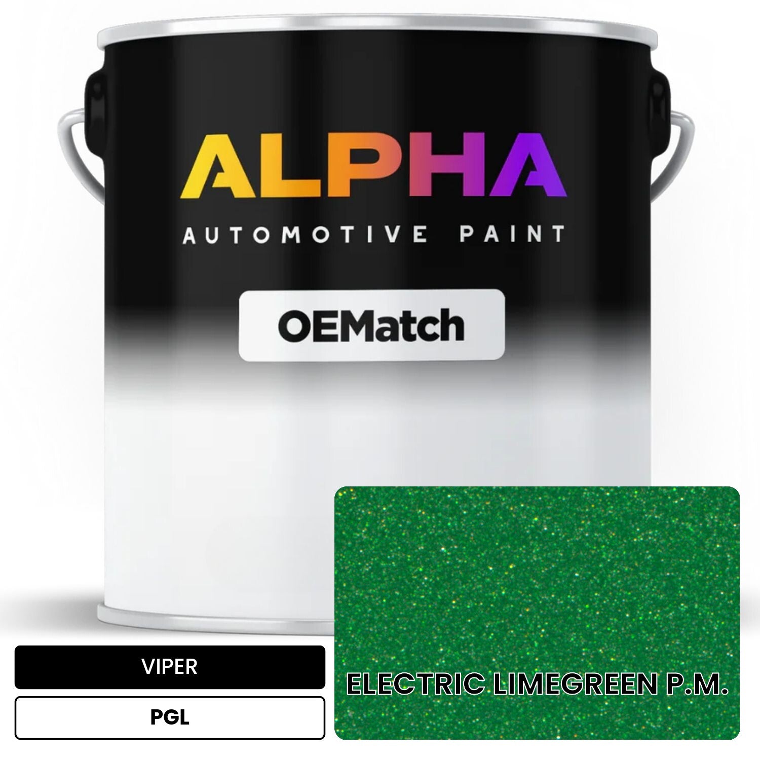 VIPER ELECTRIC LIMEGREEN P.M. PGL OEMatch Basecoat