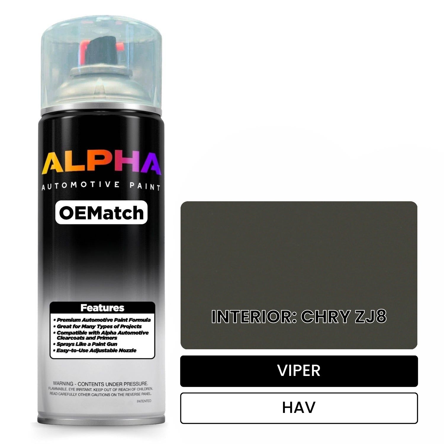 VIPER INTERIOR: CHRY ZJ8 HAV OEMatch Spraycan