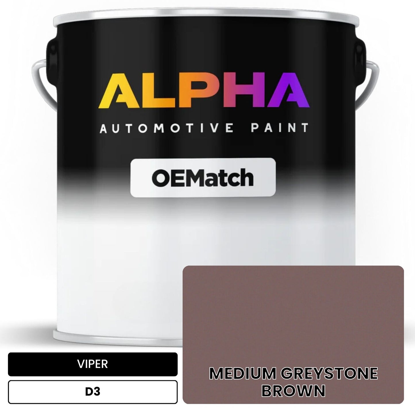 VIPER MEDIUM GREYSTONE BROWN D3 OEMatch Basecoat