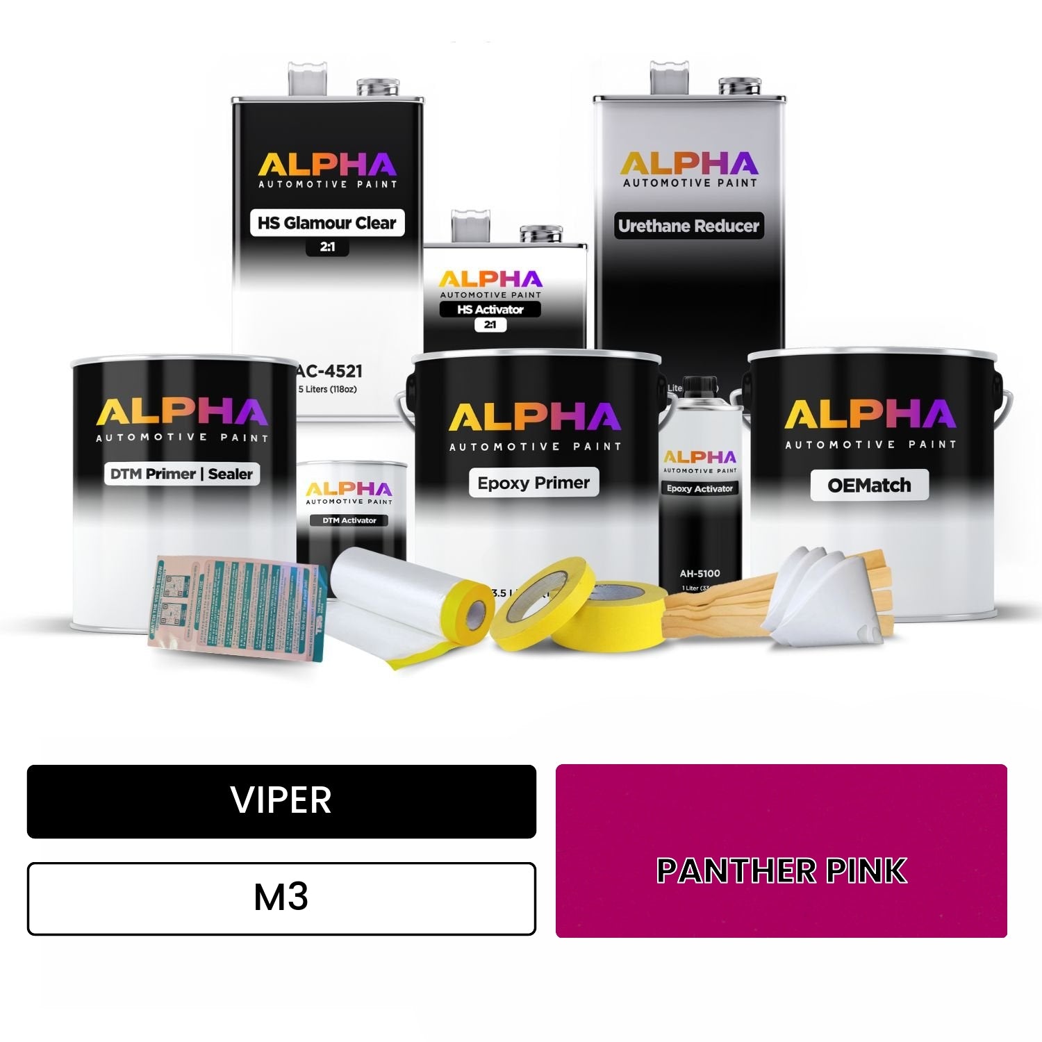 VIPER PANTHER PINK M3 OEMatch Vehicle Paint Kit