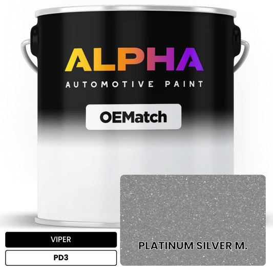VIPER PLATINUM SILVER M. PD3 OEMatch Basecoat