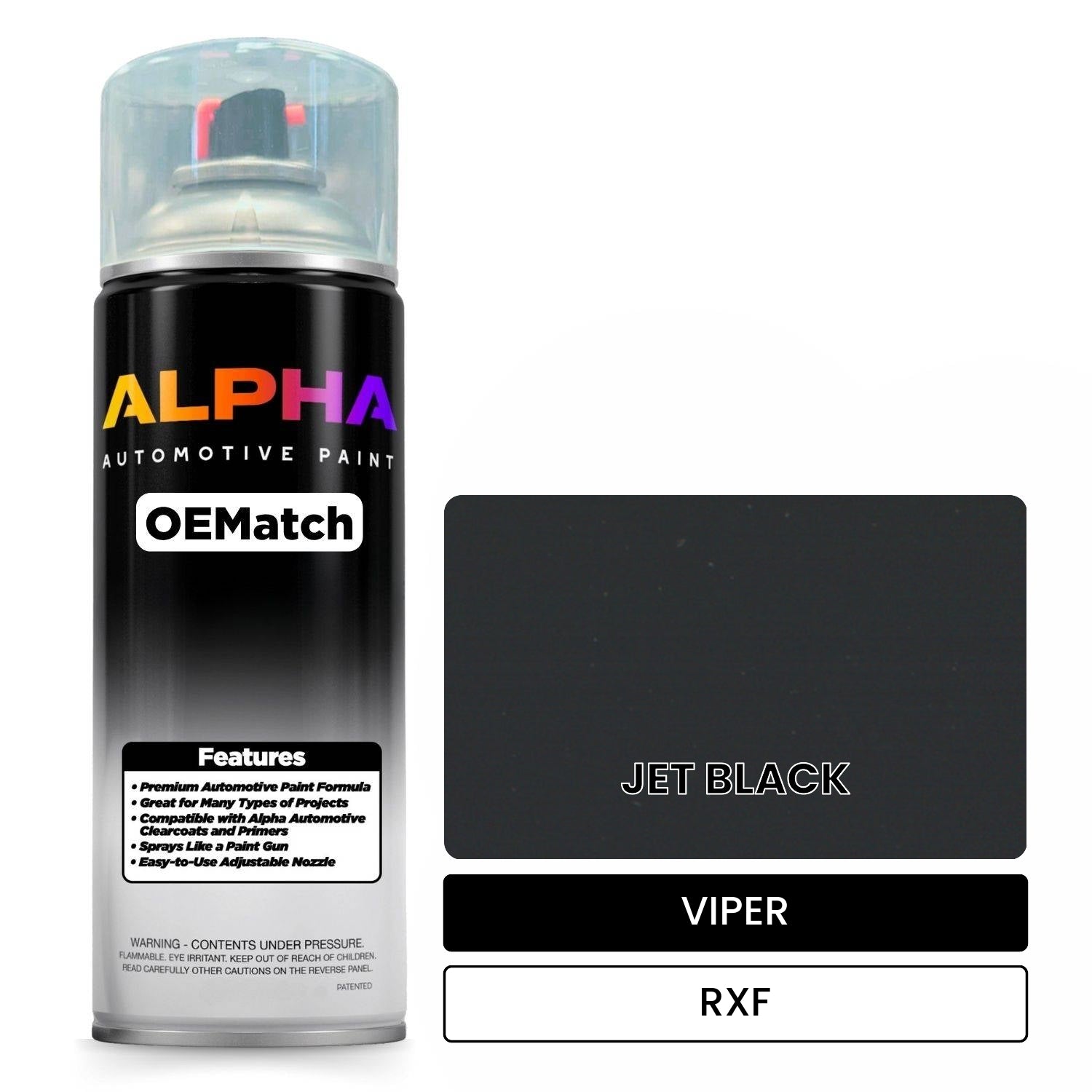 VIPER JET BLACK RXF OEMatch Spraycan