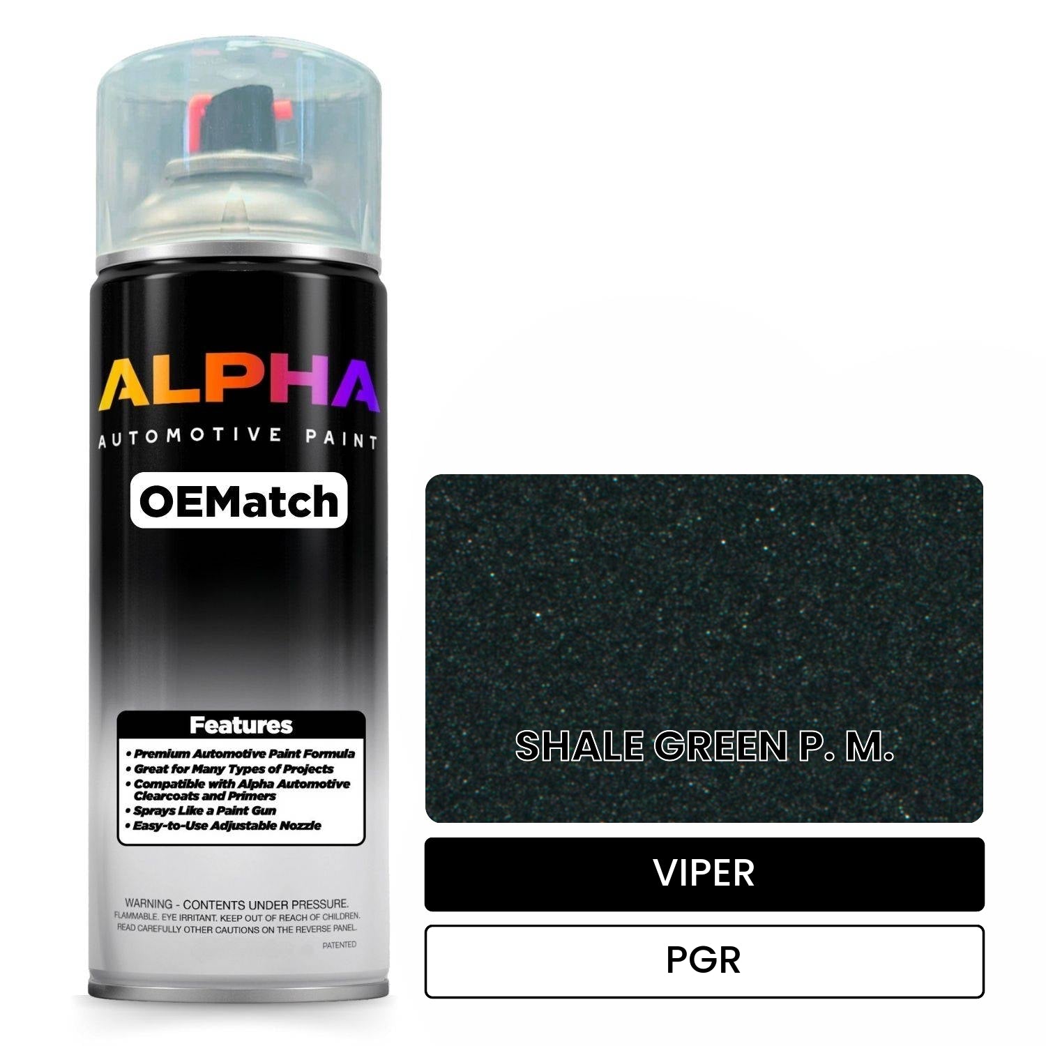 VIPER SHALE GREEN P. M. PGR OEMatch Spraycan
