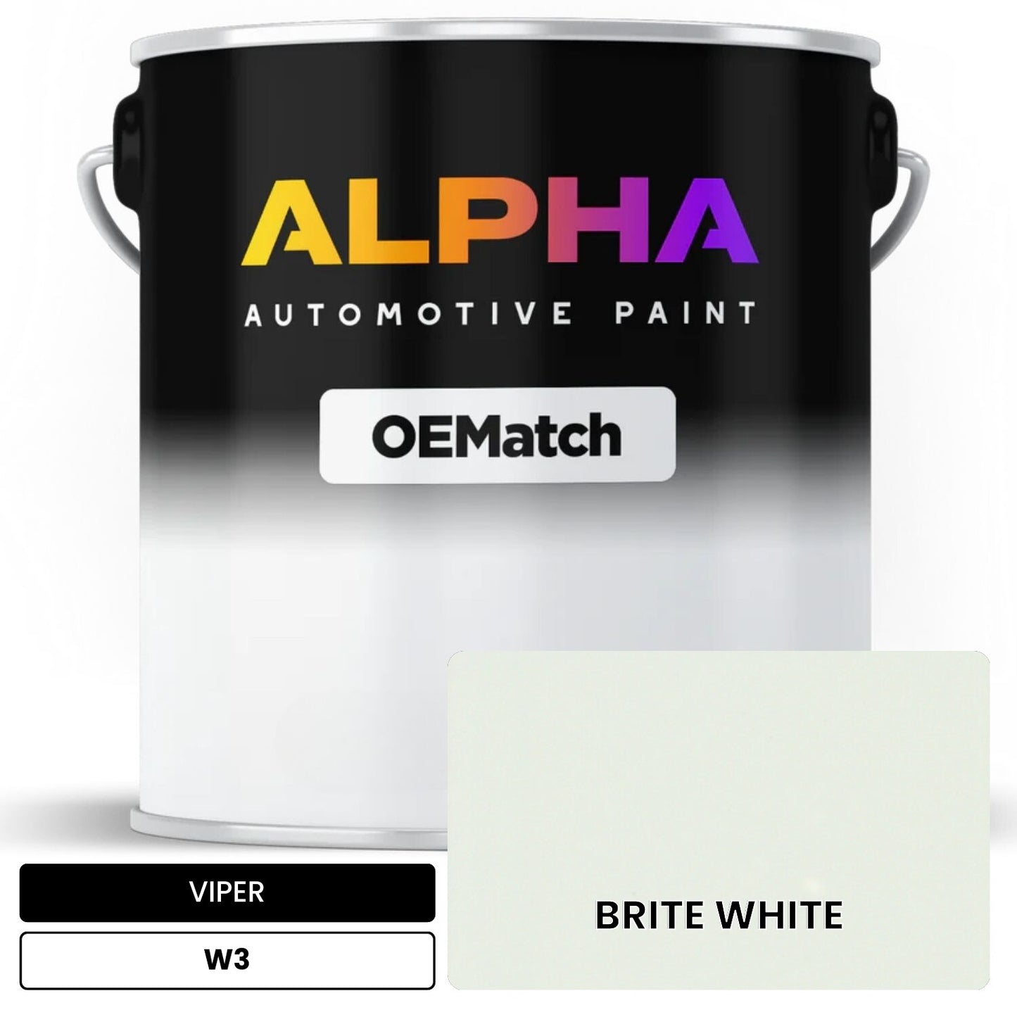 VIPER BRITE WHITE W3 OEMatch Basecoat
