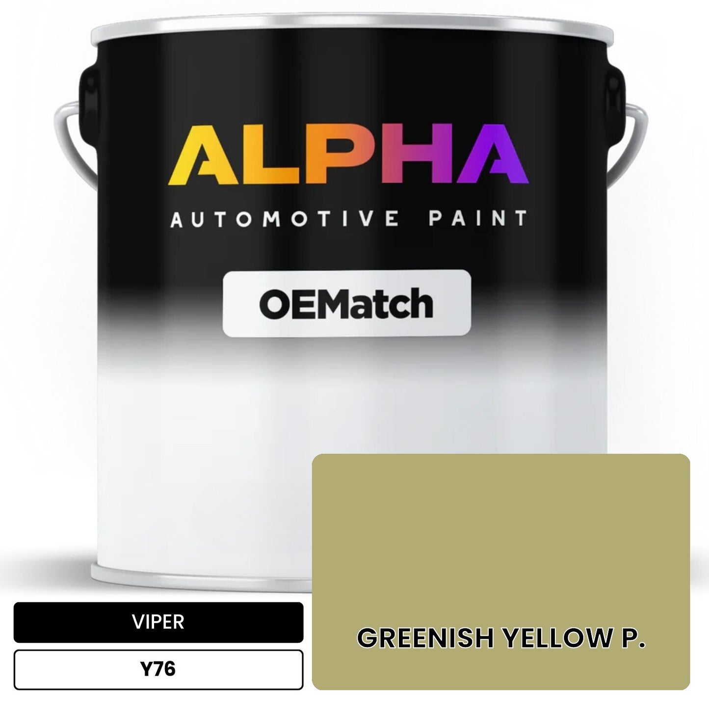 VIPER GREENISH YELLOW P. Y76 OEMatch Basecoat