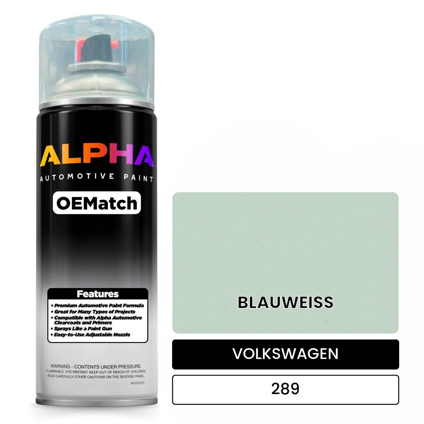 VOLKSWAGEN Light Blue 289 OEMatch Spraycan