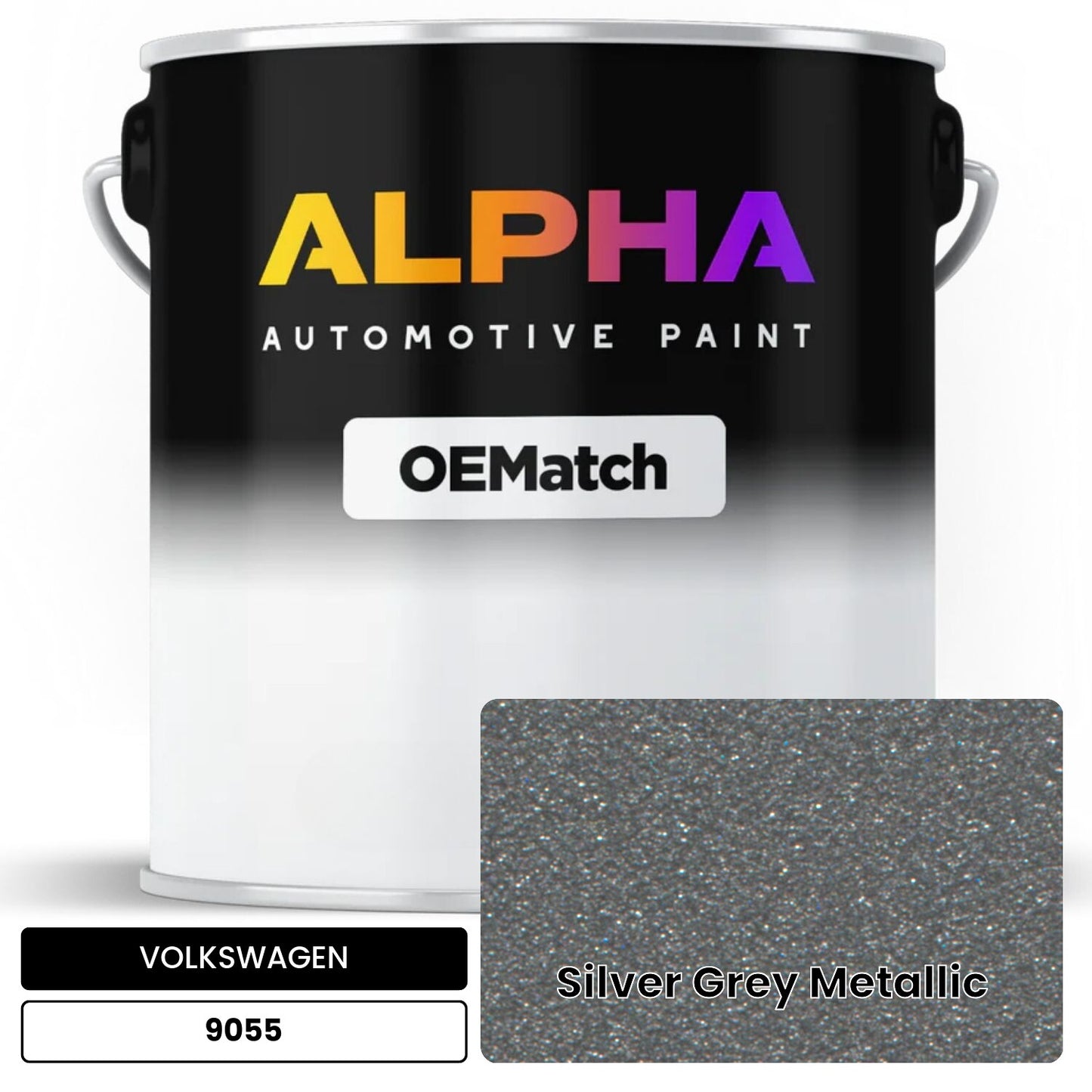 VOLKSWAGEN Silver Grey Metallic 9055 OEMatch Basecoat