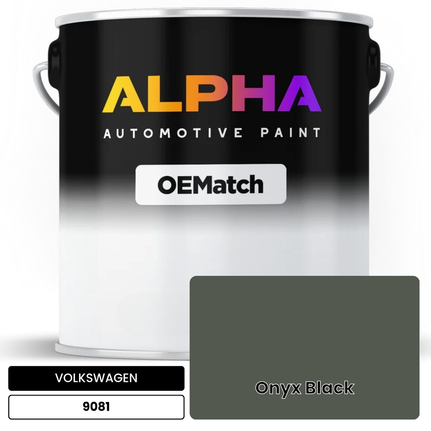 VOLKSWAGEN Onyx Black 9081 OEMatch Basecoat