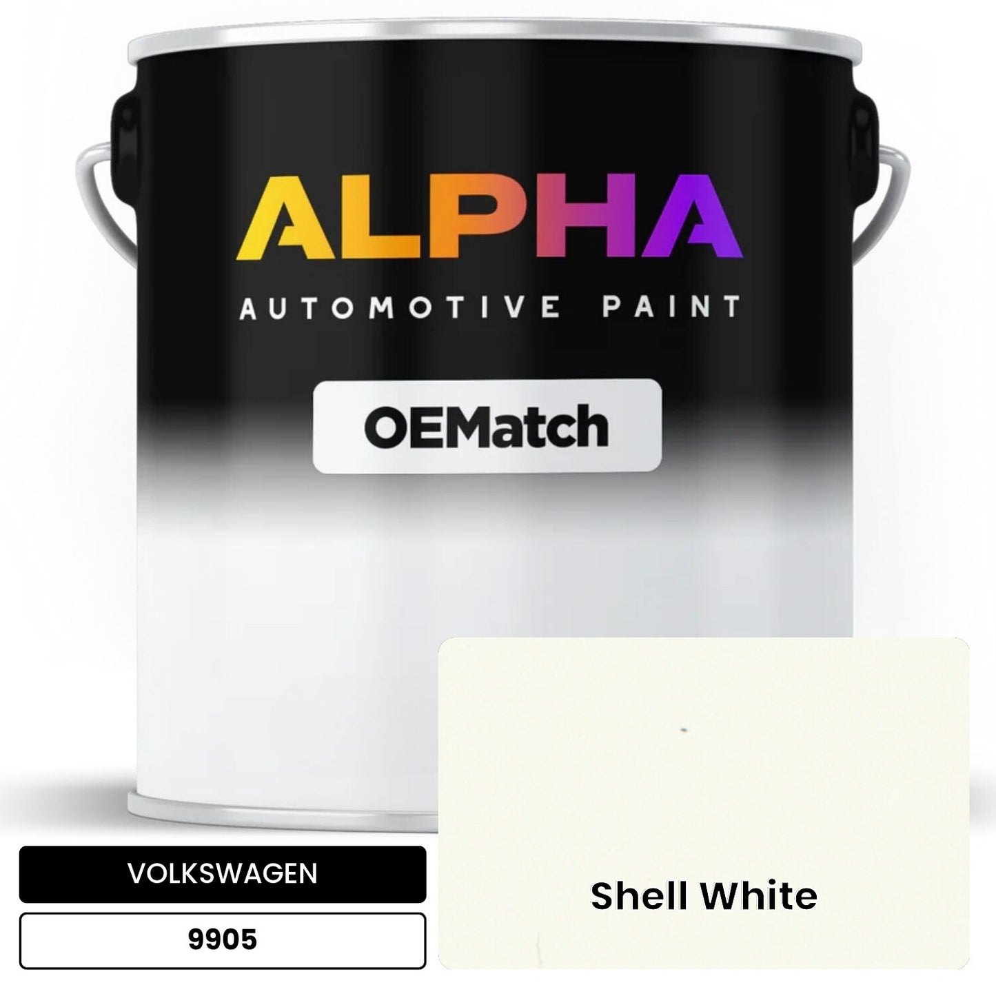 VOLKSWAGEN Shell White 9905 OEMatch Basecoat