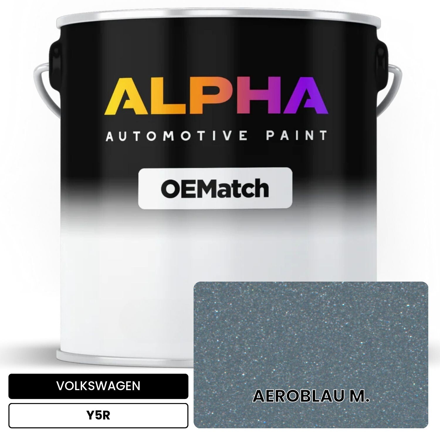 VOLKSWAGEN Aeroblue Metallic Y5R OEMatch Basecoat