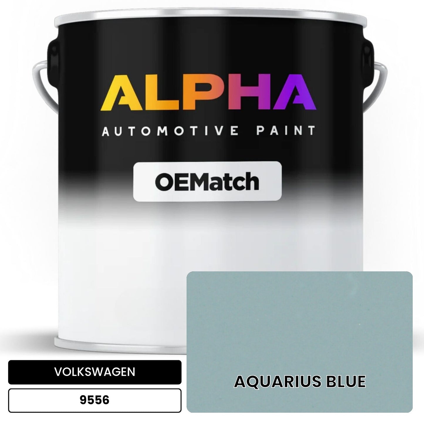 VOLKSWAGEN Aquarius Blue 9556 OEMatch Basecoat