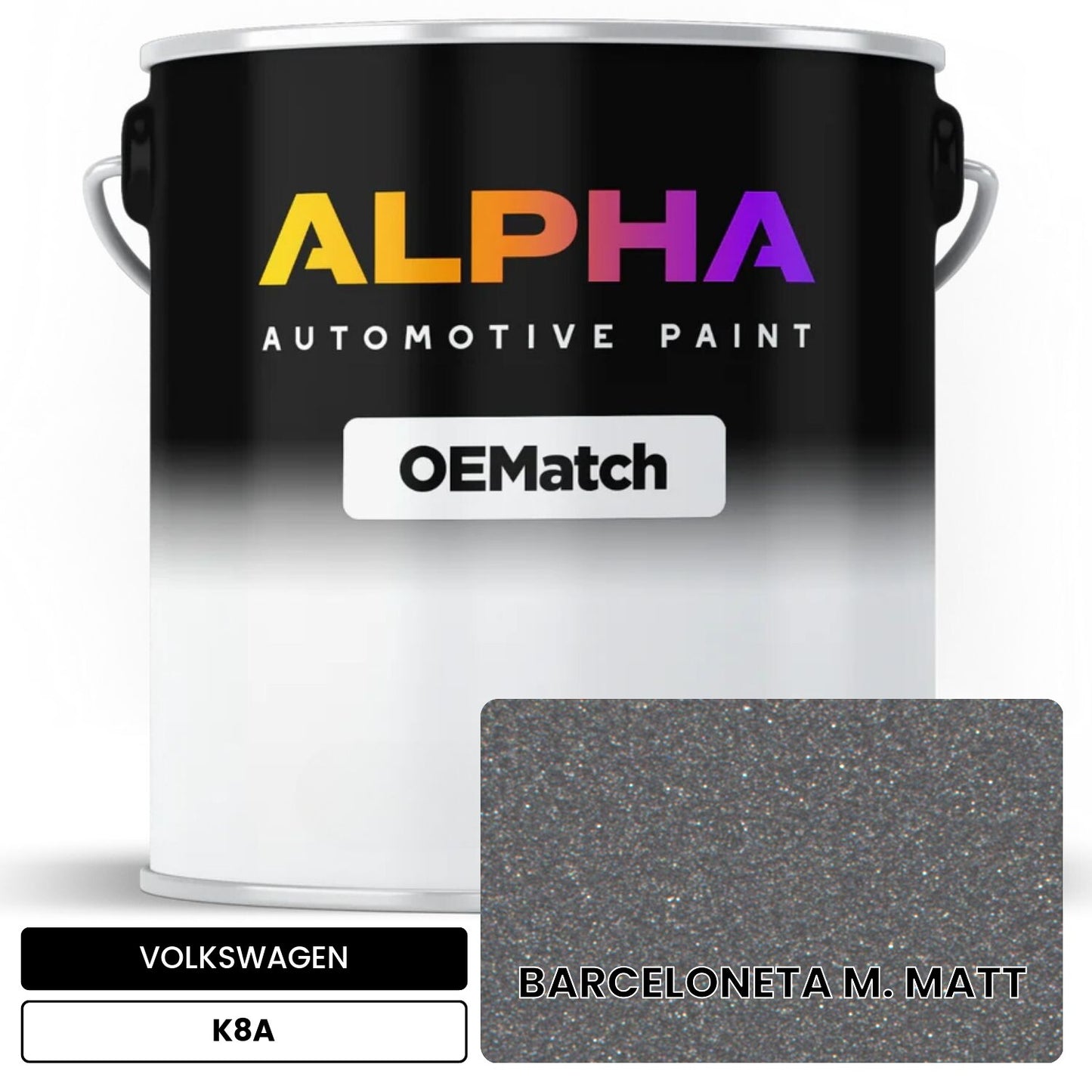 VOLKSWAGEN Barceloneta Matt K8A OEMatch Basecoat