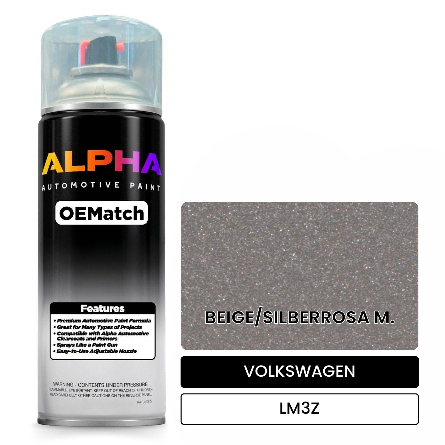 VOLKSWAGEN Beige/Silverrose Metallic LM3Z OEMatch Spraycan