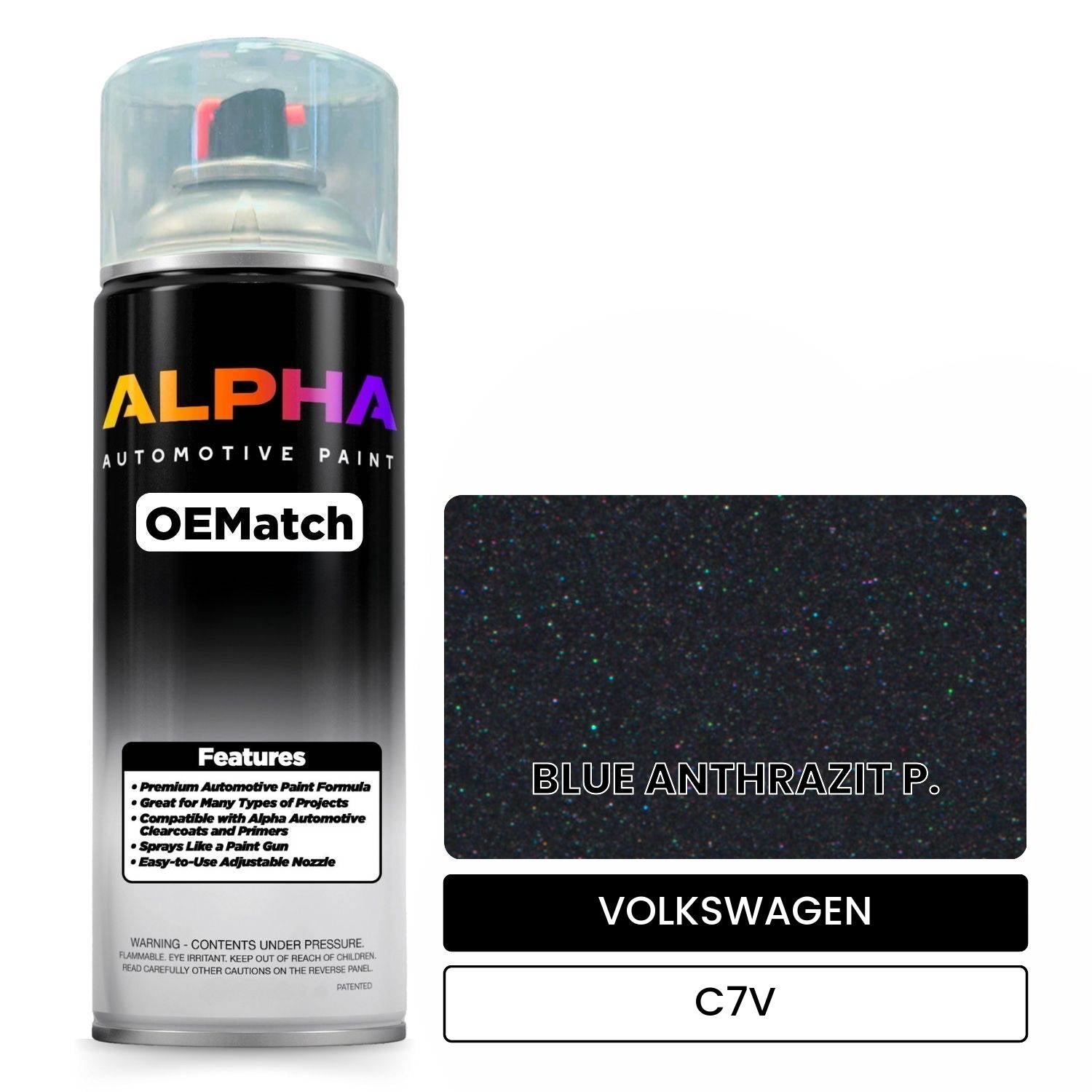 VOLKSWAGEN Blue Anthracite P. C7V OEMatch Spraycan