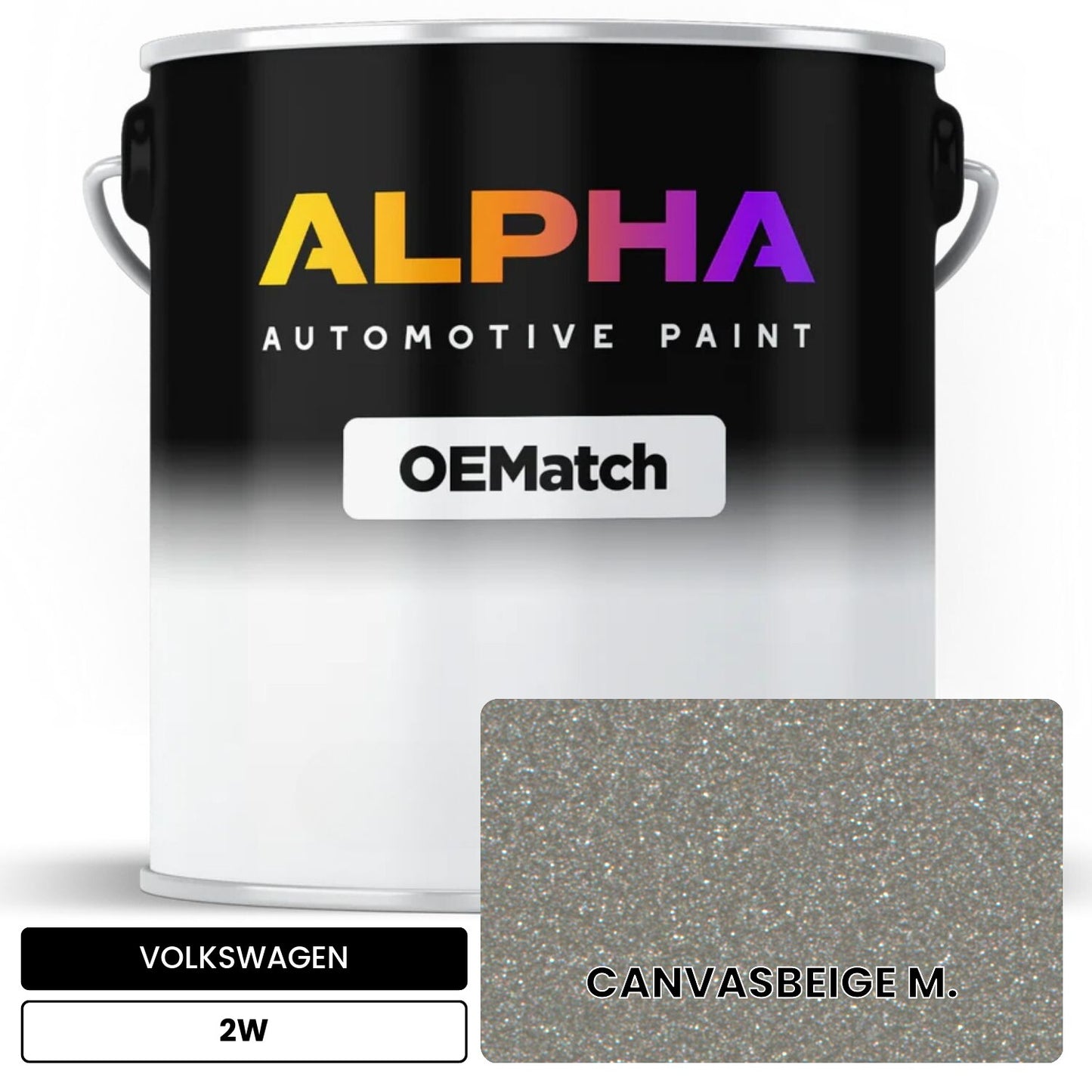 VOLKSWAGEN Canvas Beige Metallic 2W OEMatch Basecoat