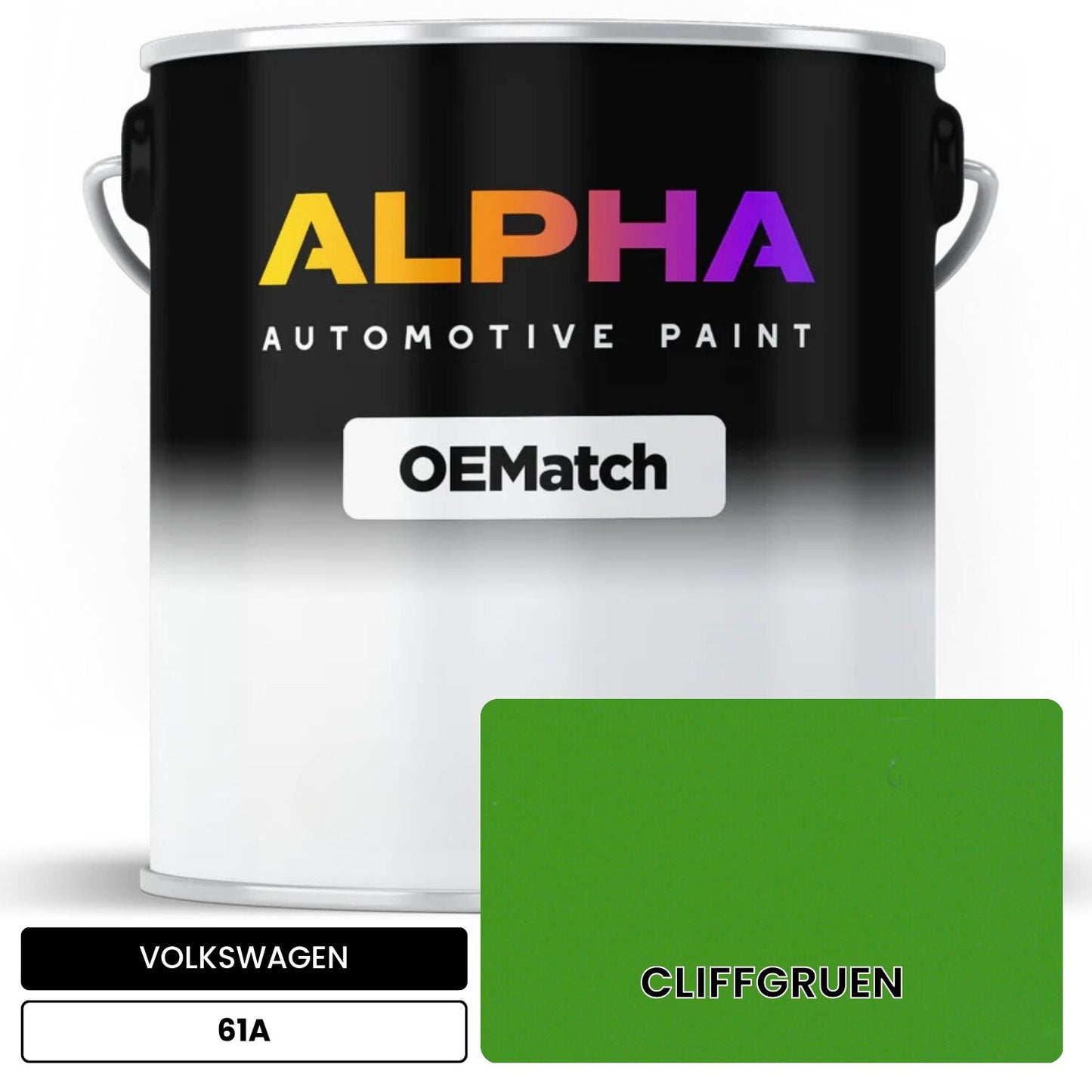 VOLKSWAGEN Cliff Green 61A OEMatch Basecoat