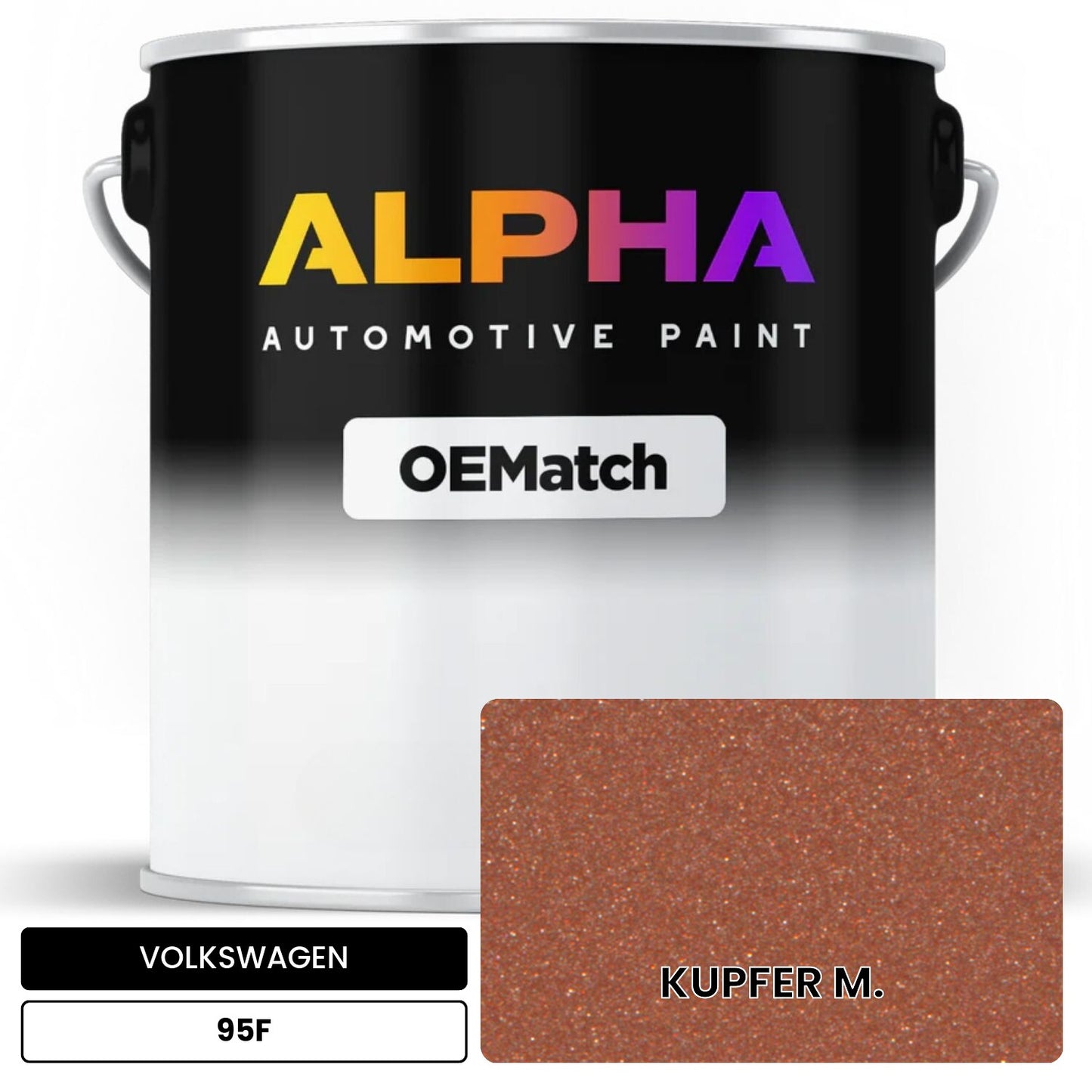 VOLKSWAGEN Copper Metallic 95F OEMatch Basecoat